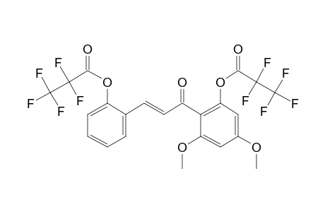 2,2'-Dihydroxy-4',6'-dimethoxychalcone, bis(pentafluoropropionate)