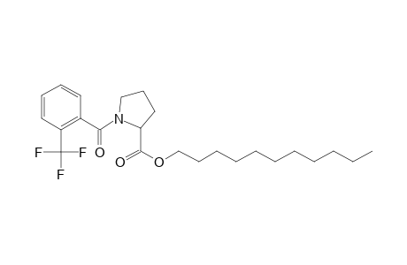 L-Proline, N-(2-trifluoromethylbenzoyl)-, undecyl ester