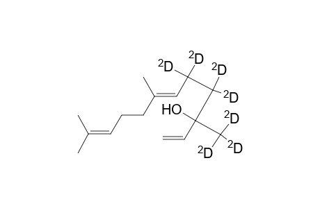 1,6,10-Dodecatrien-4,4,5,5-D4-3-ol, 7,11-dimethyl-3-(methyl-D3)-, (E)-(.+-.)-