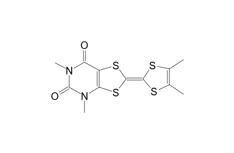 4H-[1,3]Dithiolo[4,5-D]pyrimidine-5,7-dione, 2-(4,5-dimethyl-[1,3]dithiol-2-ylidene)-4,6-dimethyl-