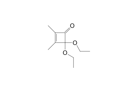 4,4-Diethoxy-1,2-dimethyl-2-cyclobutenone