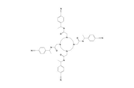 1,4,7,10-TETRAKIS-[S-1-(4-CYANOPHENYL)-ETHYLCARBONYL-METHYL]-1,4,7,10-TETRA-AZA-CYCLODODECANE