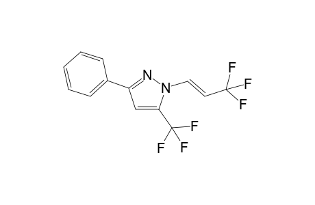 (E)-3-Phenyl-5-(trifluoromethyl)-1-(3,3,3-trifluoroprop-1-en-1-yl)-1H-pyrazole