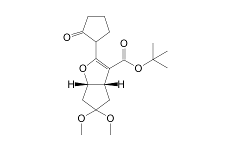 tert-Butyl 5,5-dimethoxy-2-(2-oxocyclopentyl)cyclopenta[b]dihydrofuran-3-carboxylate