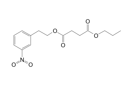 Succinic acid, 2-(3-nitrophenyl)ethyl propyl ester