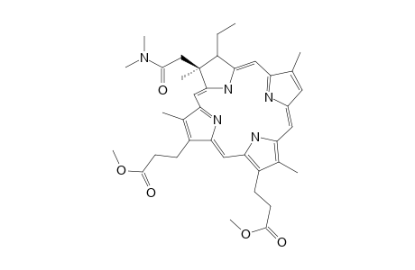 Dimethyl 3,3'-[2''-(dimethylcarbamoylmethyl)-3''-ethyl-2'',7'',12'',18''-tetramethyl-2'',3''-dihydro-21H.23H-porphyrin-13'',17''-diyl]-dipropionate