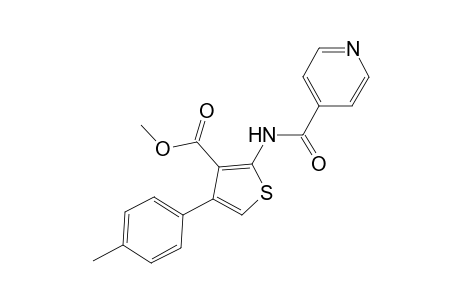 Methyl 2-(isonicotinoylamino)-4-(4-methylphenyl)-3-thiophenecarboxylate