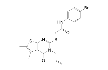 2-[(3-allyl-5,6-dimethyl-4-oxo-3,4-dihydrothieno[2,3-d]pyrimidin-2-yl)sulfanyl]-N-(4-bromophenyl)acetamide