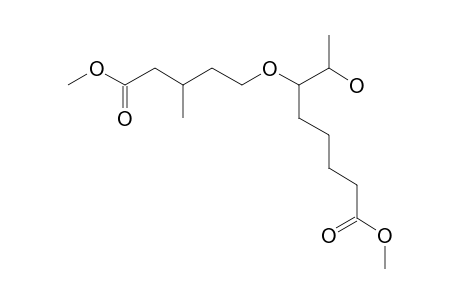 Octanoic acid, 6-(4-carboxy-3-methylbutoxy)-7-hydroxy-, dimethyl ester, (-)-