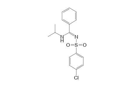 4-chloro-N-[(Z)-(isopropylamino)(phenyl)methylidene]benzenesulfonamide