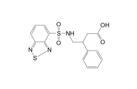 3-Phenyl-4-(piazthiol-4-ylsulfonylamino)butyric acid