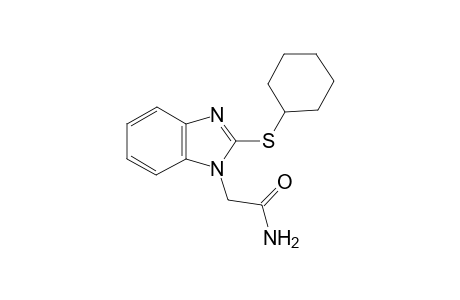 2-[2-(Cyclohexylsulfanyl)-1H-benzimidazol-1-yl]acetamide