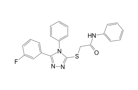 acetamide, 2-[[5-(3-fluorophenyl)-4-phenyl-4H-1,2,4-triazol-3-yl]thio]-N-phenyl-