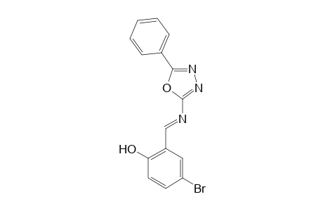 2-(5-Bromo-2-hydroxybenzylideneamino)-5-phenyl-1,3,4-oxadiazole