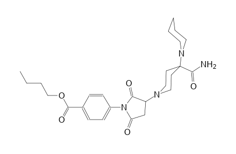butyl 4-(3-{4'-acetyl-[1,4'-bipiperidin]-1'-yl}-2,5-dioxopyrrolidin-1-yl)benzoate