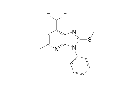 2-(methylsulfanyl)-5-methyl-3-phenyl-7-(difluoromethyl)-3H-imidazo[4,5-b]pyridine