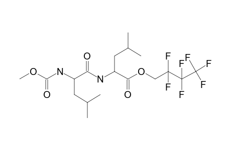 L-Leucyl-L-leucine, N-methoxycarbonyl-, 2,2,3,3,4,4,4-heptafluorobutyl ester