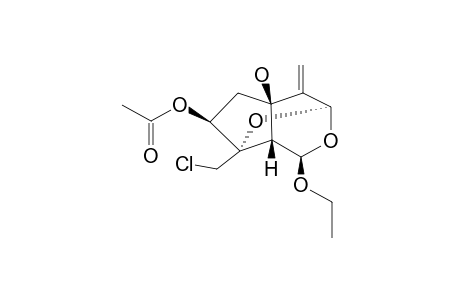 (1R)-3,8-EPOXY-1-O-ETHYL-5-HYDROXY-VALECHLORINE
