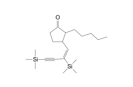 3-[(E)-[1-(2,4-Bis(trimethylsilyl)-1-buten-3-yn]yl]]-2-pentylcyclopentanone