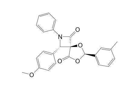 (4-r,3-t,6-t)-2-Aza-5,7-dioxa-3-(4'-methoxyphenyl)-6-(m-methylphenyl)-2-phenyl-spiro[3.4]octane-1,8-dione