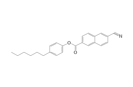 6-Cyano-naphthalene-2-carboxylic acid, 4-hexyl-phenyl ester