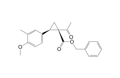 Benzyl (1R,2R)-1-acetyl-2-(4-methoxy-3-methylphenyl)cyclopropane-1-carboxylate