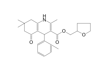 3-Quinolinecarboxylic acid, 1,4,5,6,7,8-hexahydro-2,7,7-trimethyl-4-(2-methylphenyl)-5-oxo-, (tetrahydro-2-furanyl)methyl ester