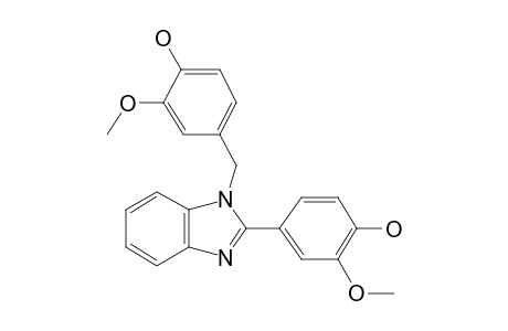 2-(4-Hydroxy-3-methoxyphenyl)-1-vanilylbenzimidazole