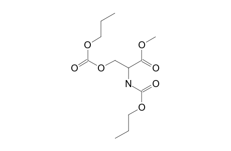 L-Serine, N,o-bis(N-propyloxycarbonyl)-, methyl ester