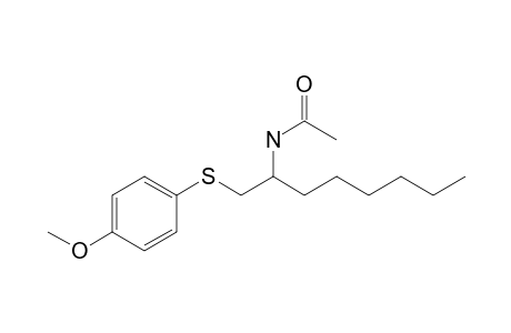 2-Acetamido-1-[(4-methoxyphenyl)thio]octane