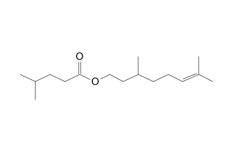 Pentanoic acid, 4-methyl-, 3,7-dimethyl-6-octenyl ester