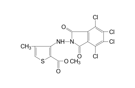 4-methyl-3-[(3,4,5,6-tetrachlorophthalimido)amino]-2-thiophenecarboxylic acid, methyl ester