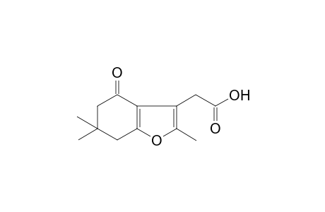 (2,6,6-Trimethyl-4-oxo-4,5,6,7-tetrahydro-1-benzofuran-3-yl)acetic acid