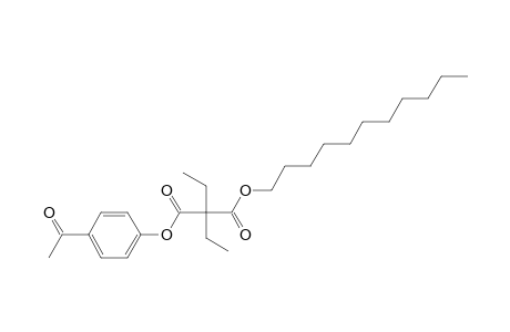 Diethylmalonic acid, 4-acetylphenyl undecyl ester