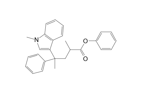 phenyl 2-methyl-4-(1-methyl-1H-indol-3-yl)-4-phenylpentanoate