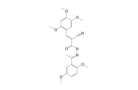 2-Cyano-N'-[1-(2,5-dimethoxyphenyl)ethylidene]-3-(2,4,5-trimethoxyphenyl)-acrylohydrazide