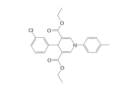 Diethyl 4-(3-chlorophenyl)-1-(4-methylphenyl)-1,4-dihydro-3,5-pyridinedicarboxylate