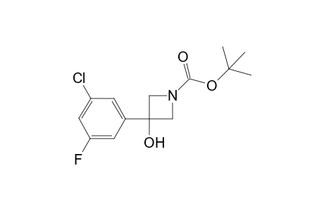 tert-butyl 3-(3-chloro-5-fluorophenyl)-3-hydroxyazetidine-1-carboxylate