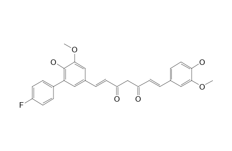 5'-(4''-Fluorophenyl)-1,7-bis(4'-hydroxy-3'-methoxyphenyl)-1,6-heptadiene-3,5-dione