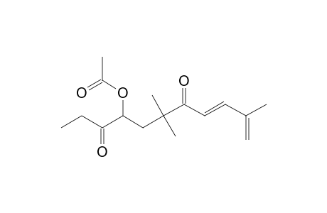 8,10-Undecadiene-3,7-dione, 4-(acetyloxy)-6,6,10-trimethyl-, (E)-