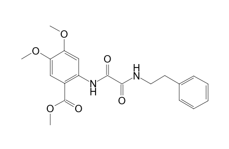 Benzoic acid, 2-[[1,2-dioxo-2-[(2-phenylethyl)amino]ethyl]amino]-4,5-dimethoxy-, methyl ester