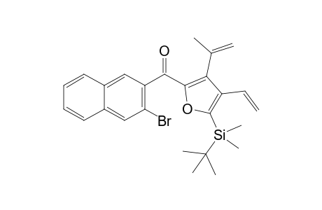 (3-bromanylnaphthalen-2-yl)-[5-[tert-butyl(dimethyl)silyl]-4-ethenyl-3-prop-1-en-2-yl-furan-2-yl]methanone