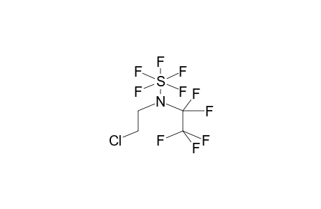 PENTAFLUORO[N-PENTAFLUOROETHYL-N-(2-CHLOROETHYL)AMINO]SULPHUR