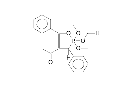 2,2,2-Trimethoxy-3,5-diphenyl-4-acetyl-1,2-oxaphosphol-4-ene