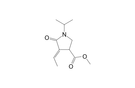 (4E)-4-ethylidene-1-isopropyl-5-keto-pyrrolidine-3-carboxylic acid methyl ester