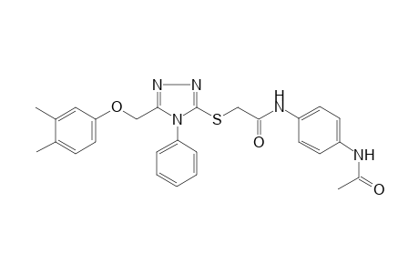 acetamide, N-[4-(acetylamino)phenyl]-2-[[5-[(3,4-dimethylphenoxy)methyl]-4-phenyl-4H-1,2,4-triazol-3-yl]thio]-