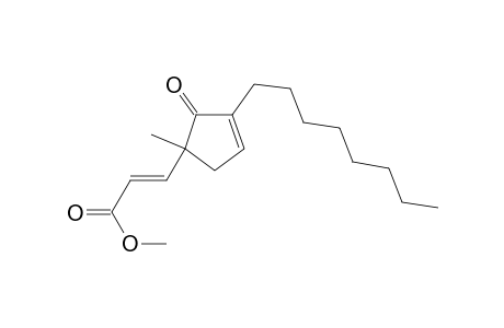 { 5-[(E)-2-Methoxycarbonylethen-1-yl]-5-methyl-2-octylcyclopent-2-en-1-one}