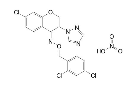 (Z)-7-Chloro-2,3-dihydro-3-(1H-1,2,4-triazol-1-yl)-4H-1-benzopyran-4-one O-(2,4-dichlorophenylmethyl)oxime nitrate