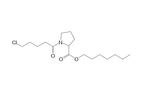 L-Proline, N-(5-chlorovaleryl)-, heptyl ester