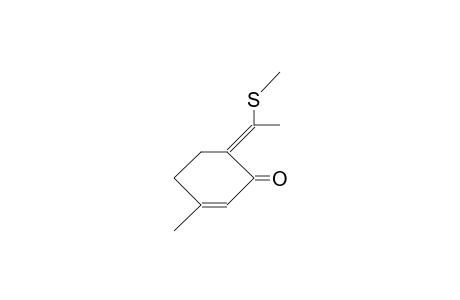 3-Methyl-6-(1-methylthio-ethylidene)-cyclohex-2-enone